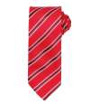 PR783 Premier Waffle Stripe Tie Red / Burgundy colour image